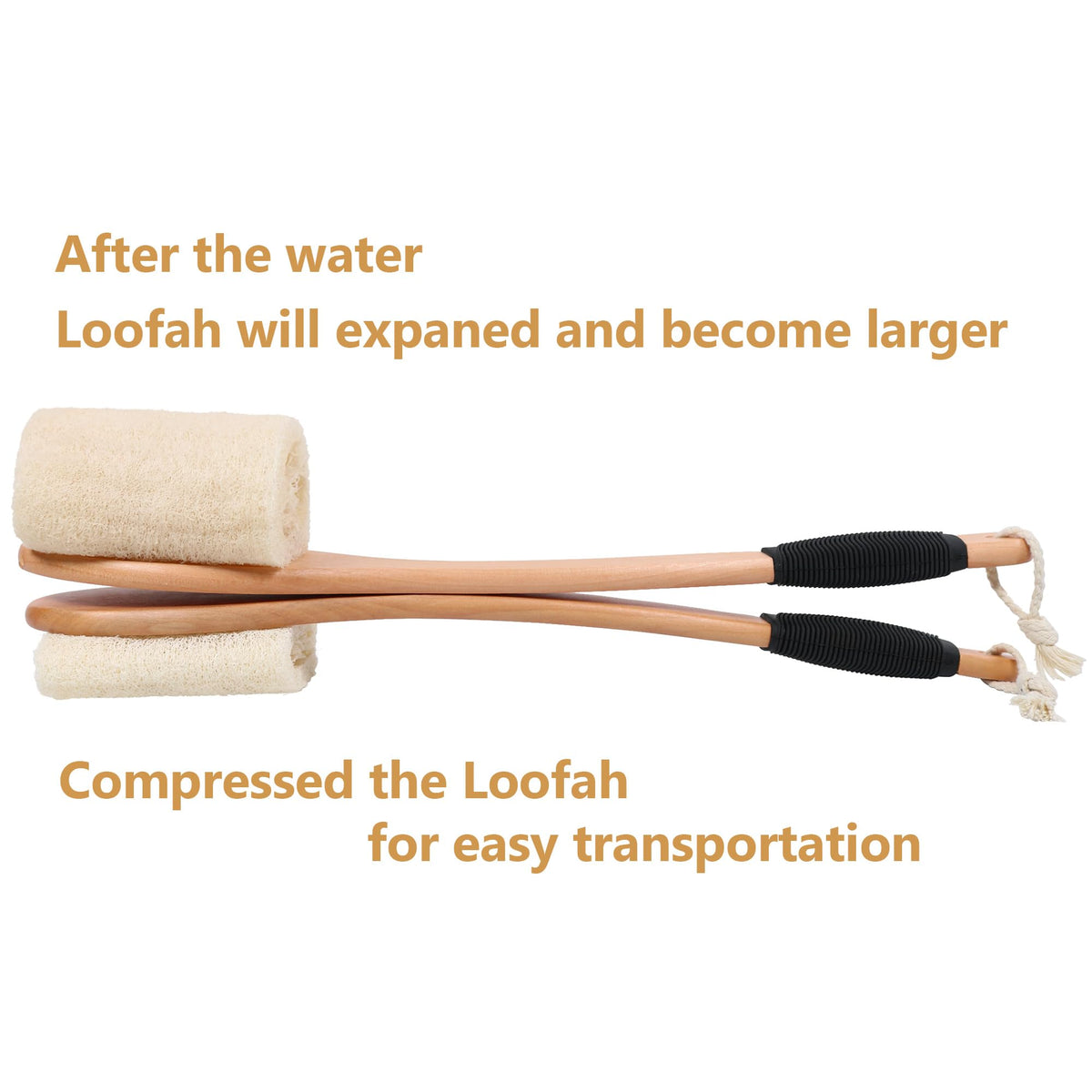 OWIIZI size comparison with hand showing 43 cm handle, clear scale