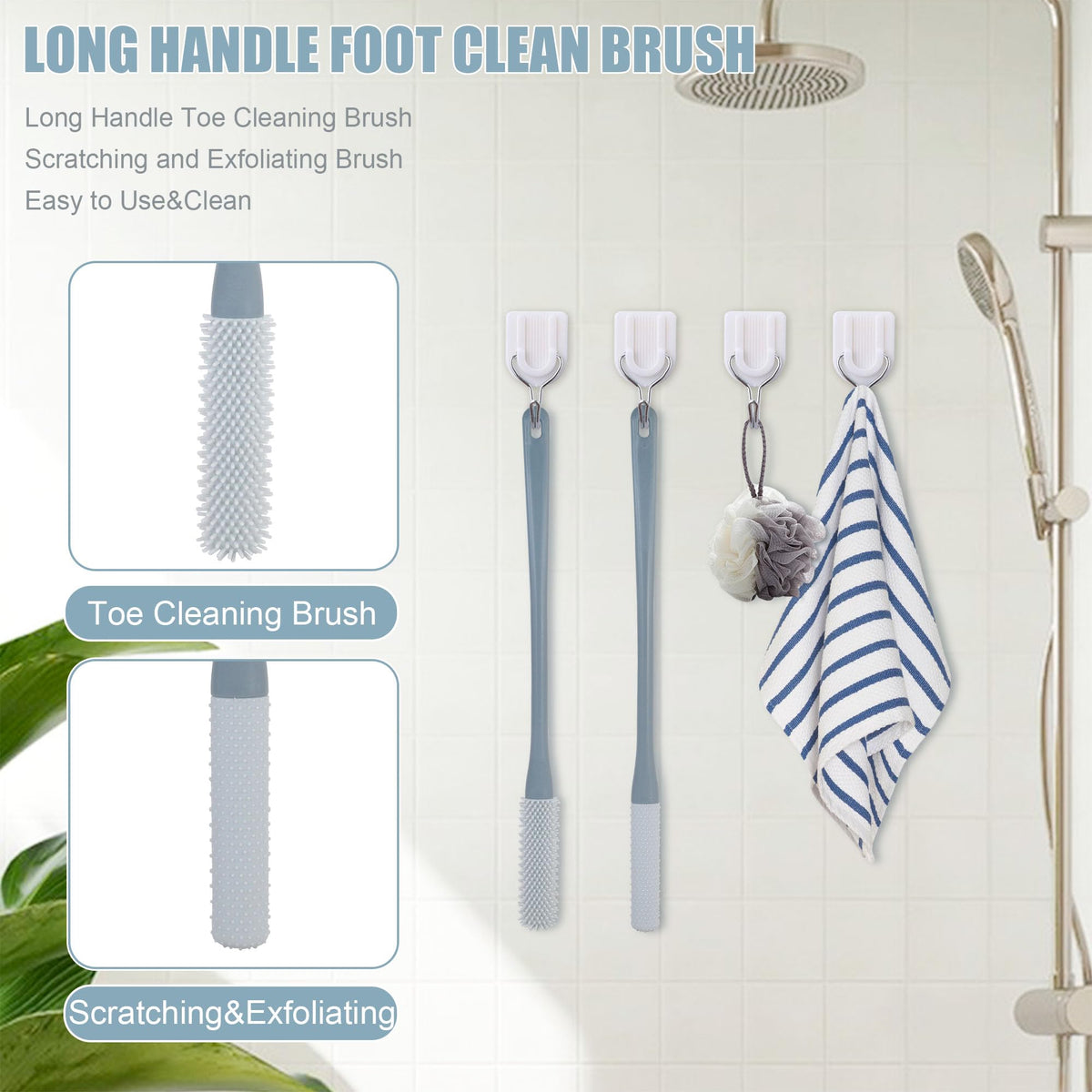 OWIIZI narrow toe brush focused between toes for precise cleaning benefit