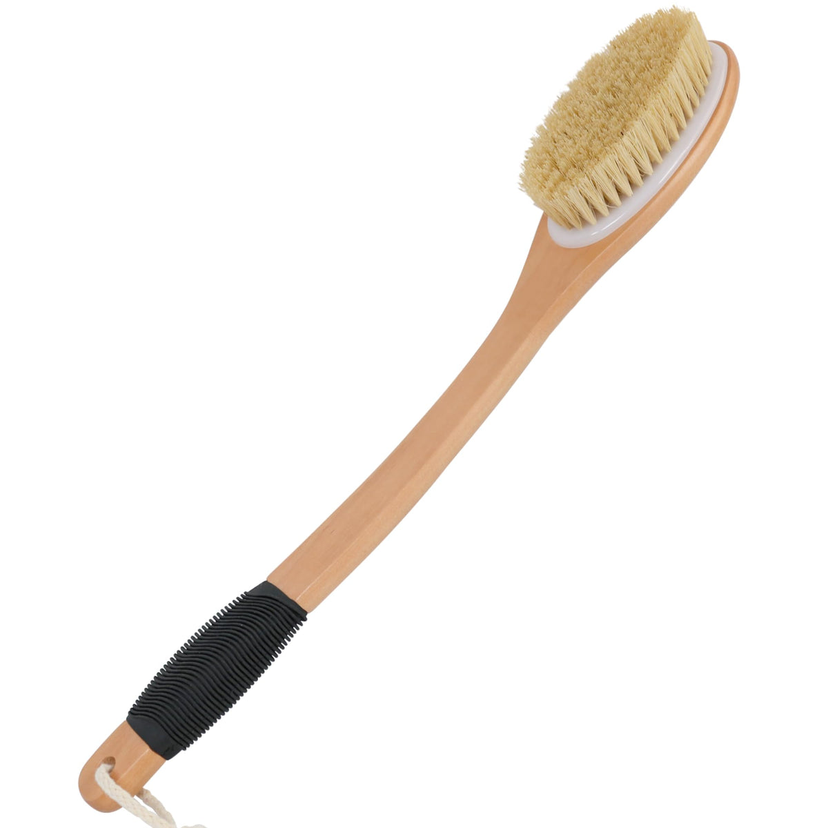 OWIIZI wooden curved handle detail with anti-slip grip for secure hold