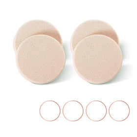 OWLFAVO front packaging showing four beige round puffs, useful for quick touch-ups