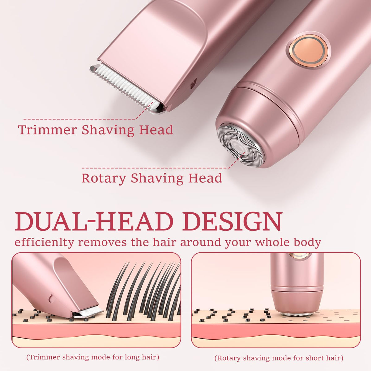 owltron close-up of dual heads highlighting precision and shaving options for versatile results