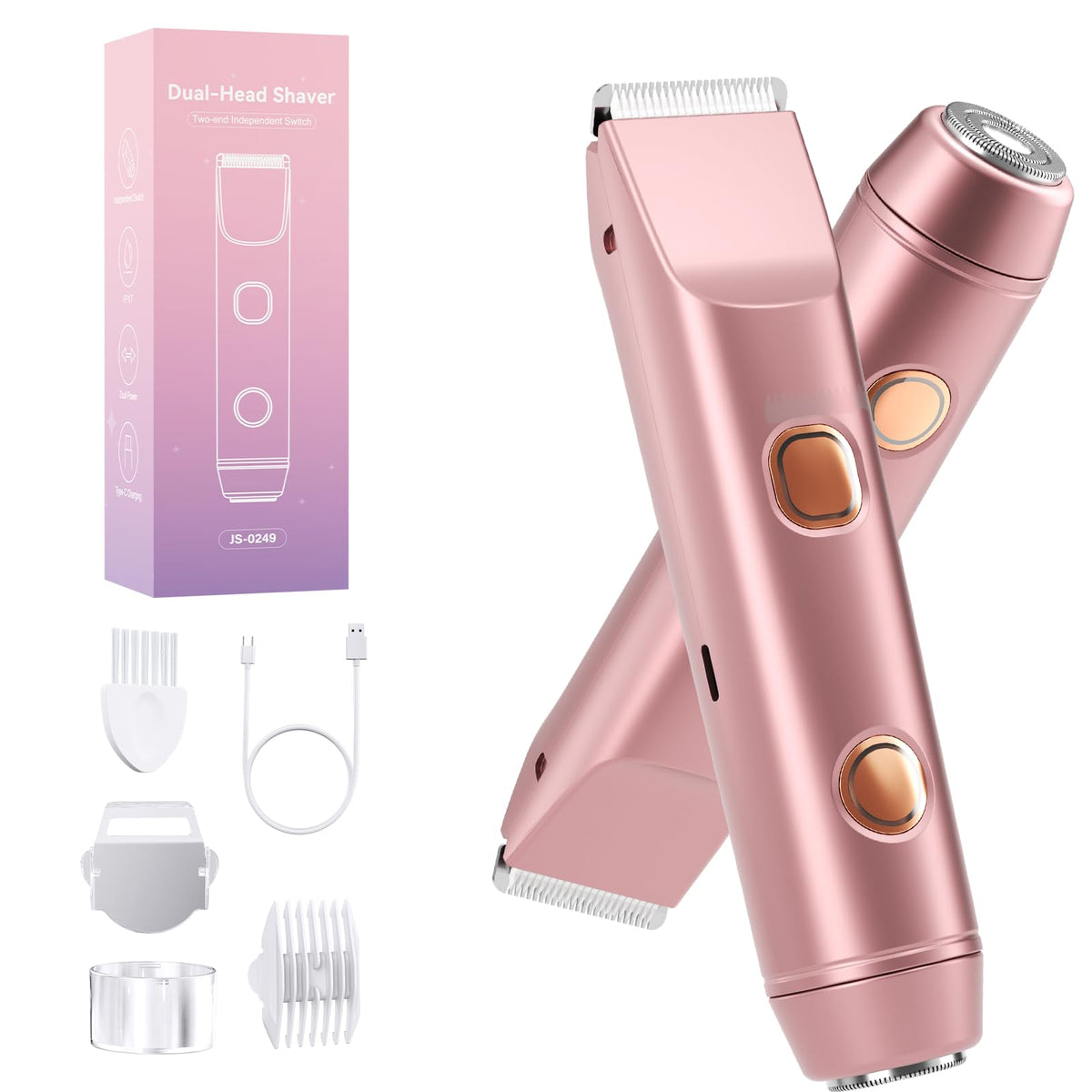 owltron front view of trimmer showing ergonomic grip and sleek design for controlled grooming