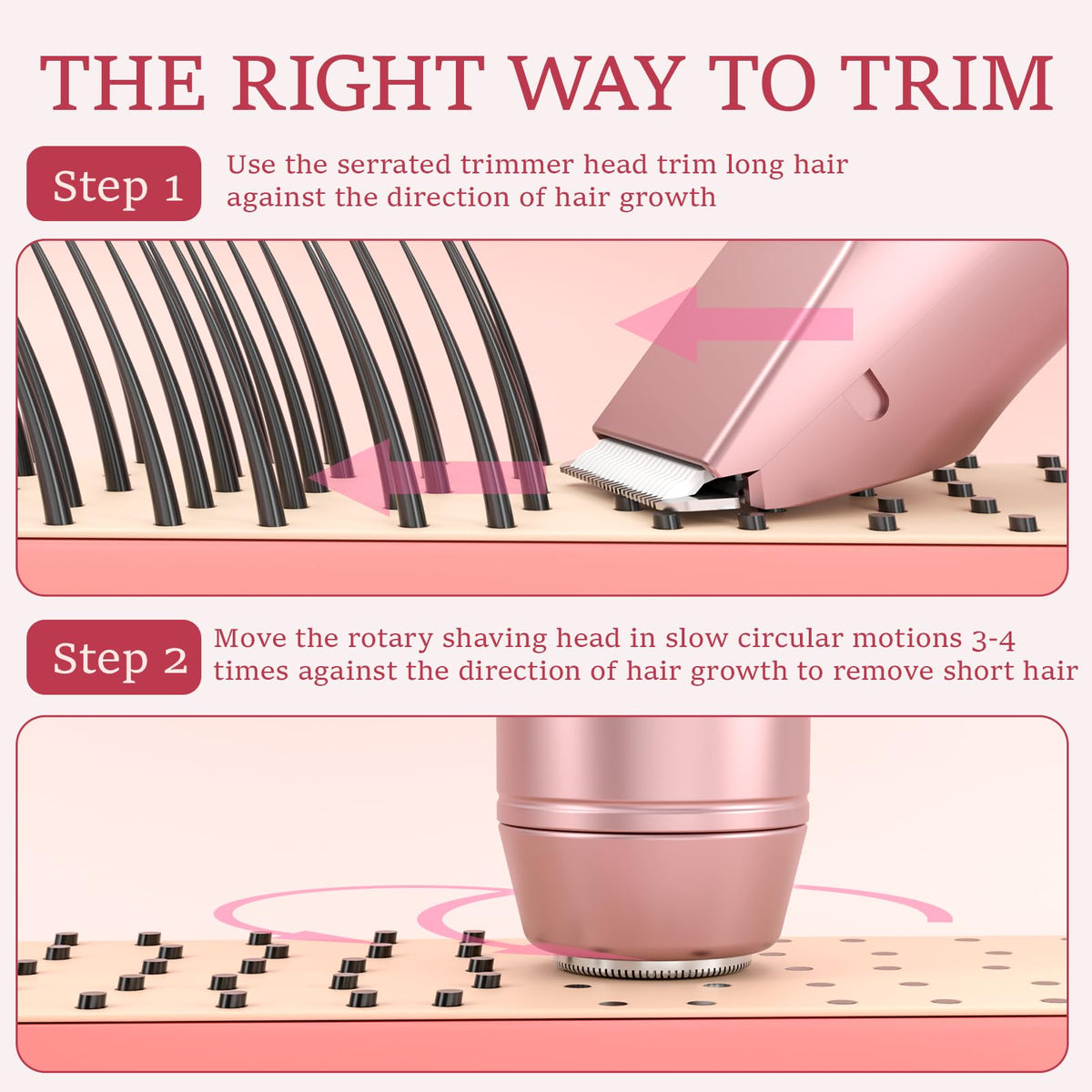 owltron trimmer on bathroom counter with towel showing convenient everyday touch-ups