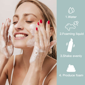 owlyee rich mousse texture dispensed into palm demonstrating soft lather and gentle cleansing
