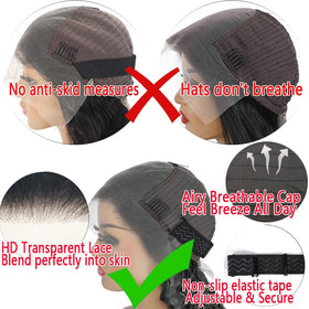 OWNROSE interior cap showing adjustable straps and four combs for security
