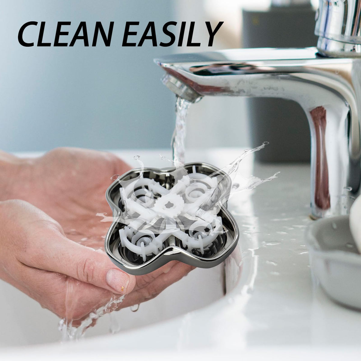 OXSITO replacement heads installed on shaver demonstrating compatibility and restored performance