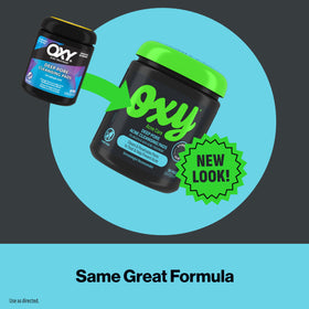 Oxy pads treating chest and back acne with convenience