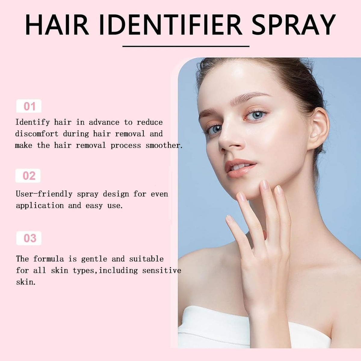 OYB in-use during face shaving for precise, comfortable hair removal