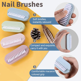 OYEWALLS nail brush cleaning dirty hands after gardening showing outdoor cleanup utility