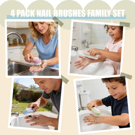 OYEWALLS nail brush tucked in a toiletry bag for travel-ready hygiene convenience