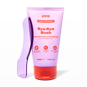 OYO front packaging showing product name and use for intimate areas for quick results
