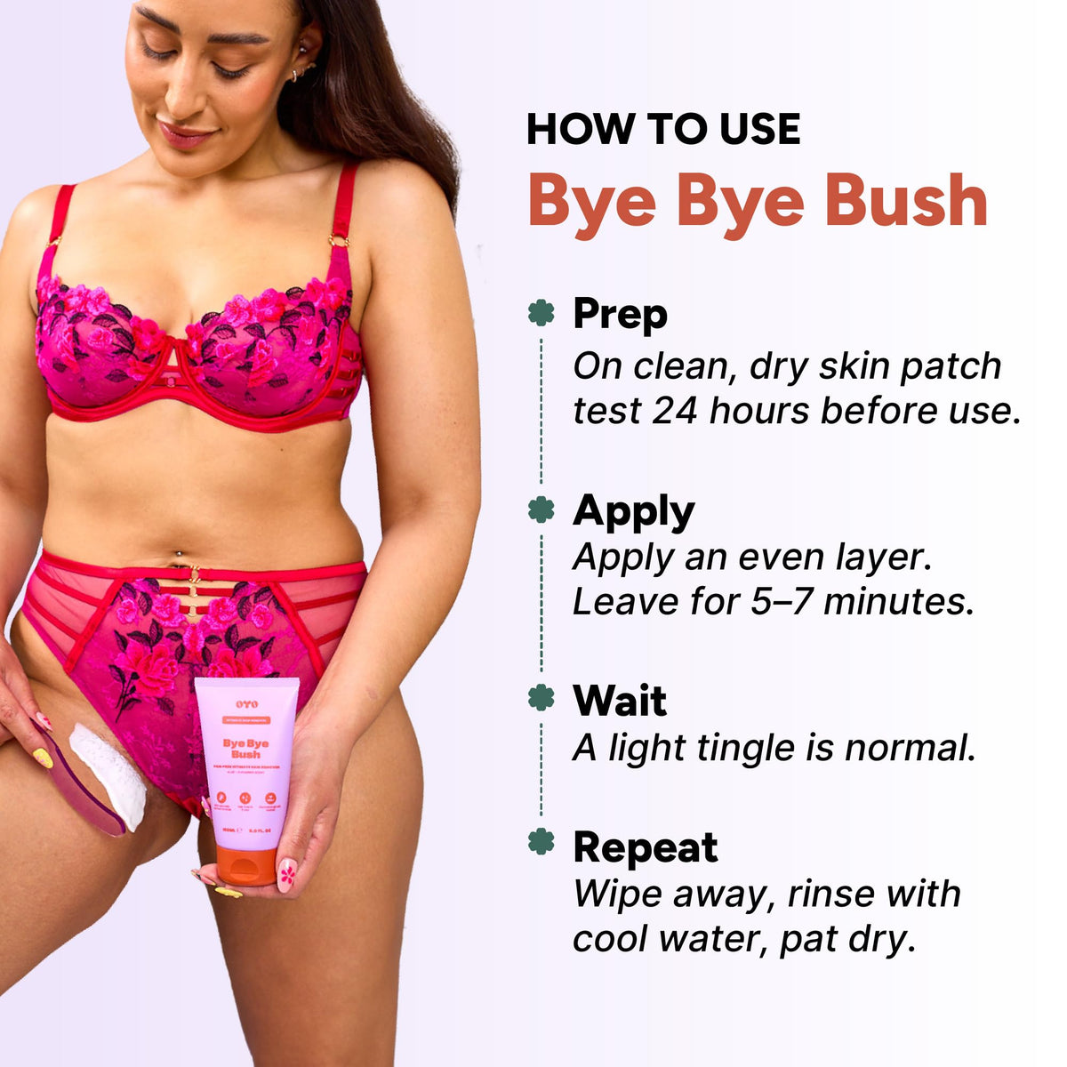 OYO product held in hand to show 5 fl oz size and convenient at-home portability