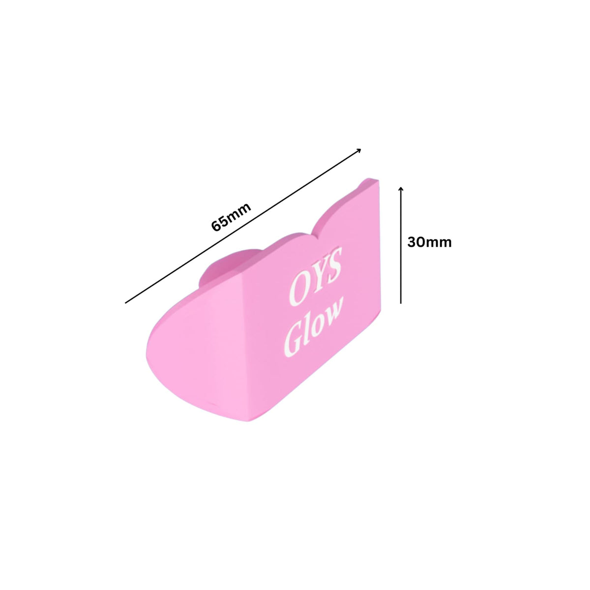 OYS GLOW lip cover in use during sunbed session for protection