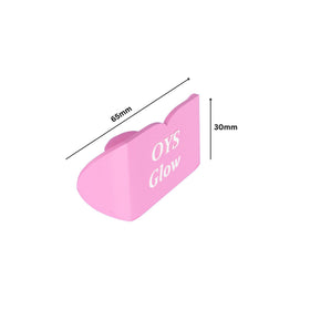 OYS GLOW lip cover in use during sunbed session for protection