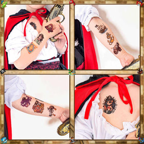 Ozepao tattoo next to ruler showing 2-inch size for scale