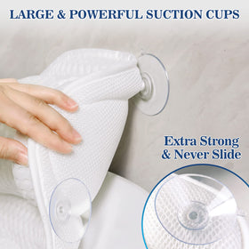 Ozyalo flat lay with measurements showing pillow dimensions and fit assurance