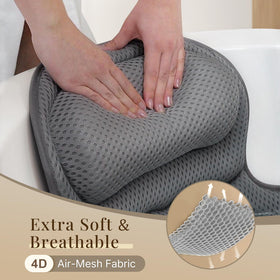 Ozyalo in tub lifestyle soaking image showing stable comfy relaxation