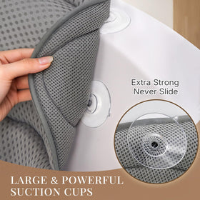 Ozyalo side profile contoured headrest illustrating neck and shoulder support