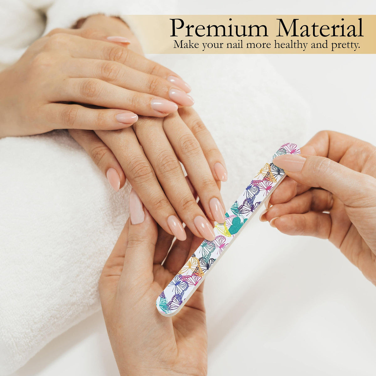P2P Nails being rinsed to show washable and reusable benefit