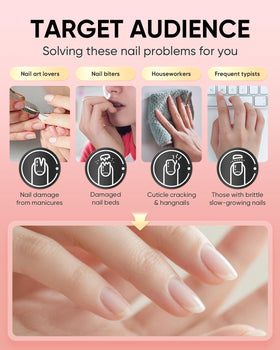 PACFE Velour Rosa applied on cuticle in hand demonstrating nourishment and care