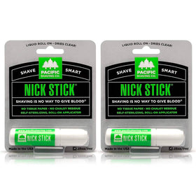 Pacific Shaving Company front packaging showing compact two-pack, perfect for travel