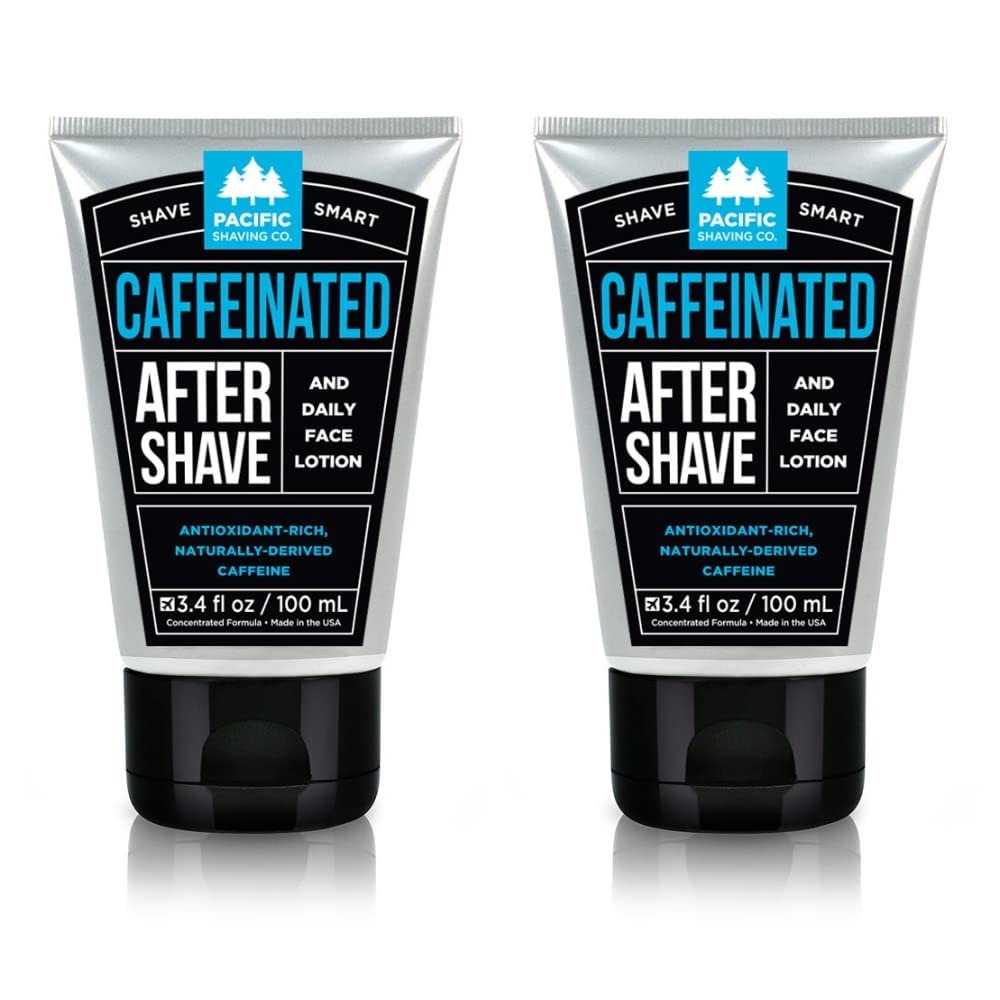 Pacific Shaving Company front packaging showing bottle and spearmint benefit
