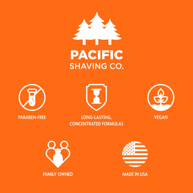 Pacific Shaving Company in bathroom scene portraying daily grooming routine improvement