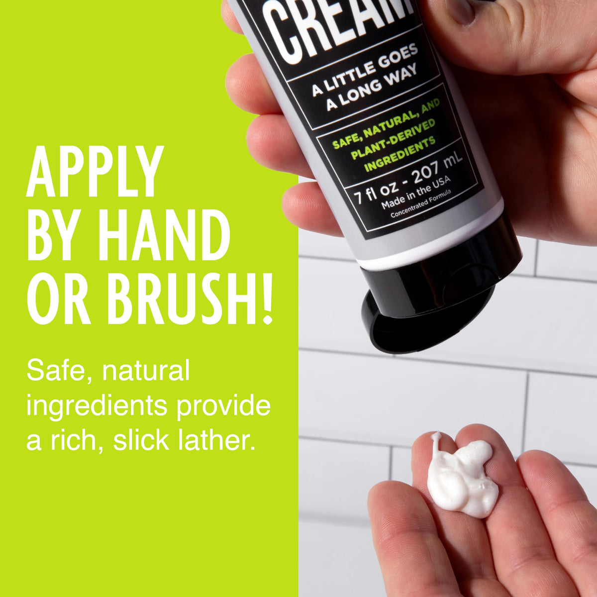 Pacific Shaving Company tube in a travel toiletry bag showing portability and TSA compliance