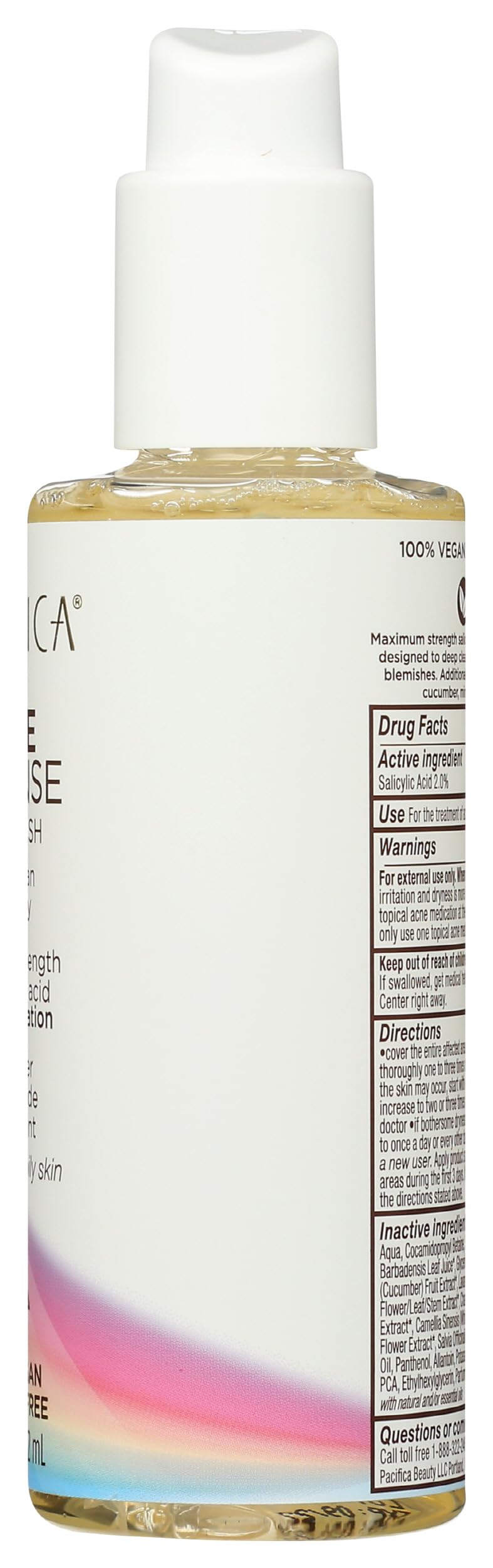 Pacifica Acne Defense bottle next to moisturizer showing simple skincare routine