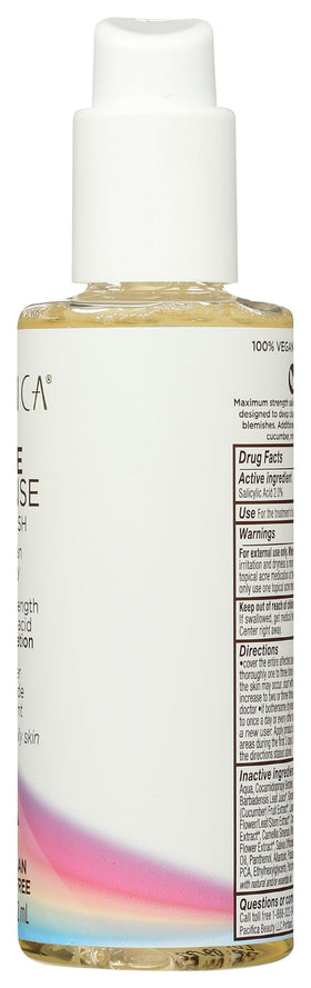 Pacifica Acne Defense bottle next to moisturizer showing simple skincare routine