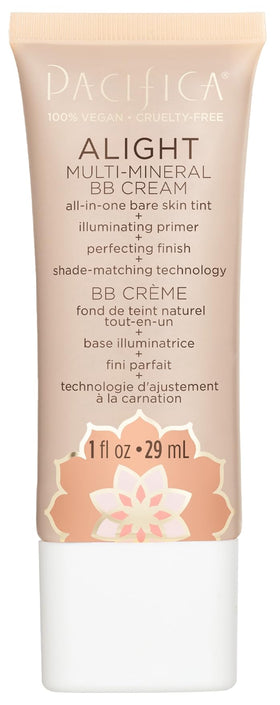 Pacifica BB Cream front tube showing shade and compact design for travel