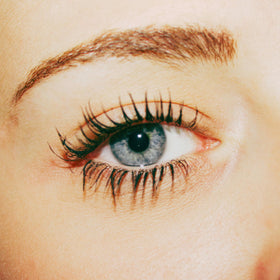 Pacifica Aquarian Gaze texture swiped on paper showing smooth formula for clump-free lengthening