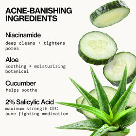 Pacifica Bacne Warrior with cucumber and aloe visualizing soothing botanical support