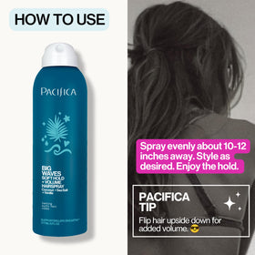 Pacifica beach lifestyle model with tousled waves and natural movement