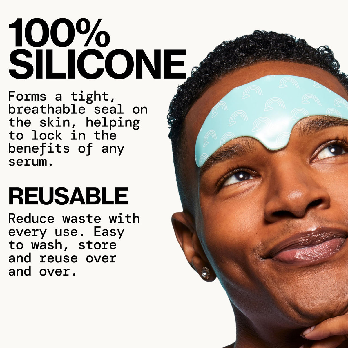 Pacifica close-up of silicone texture highlighting gentle adhesive comfort