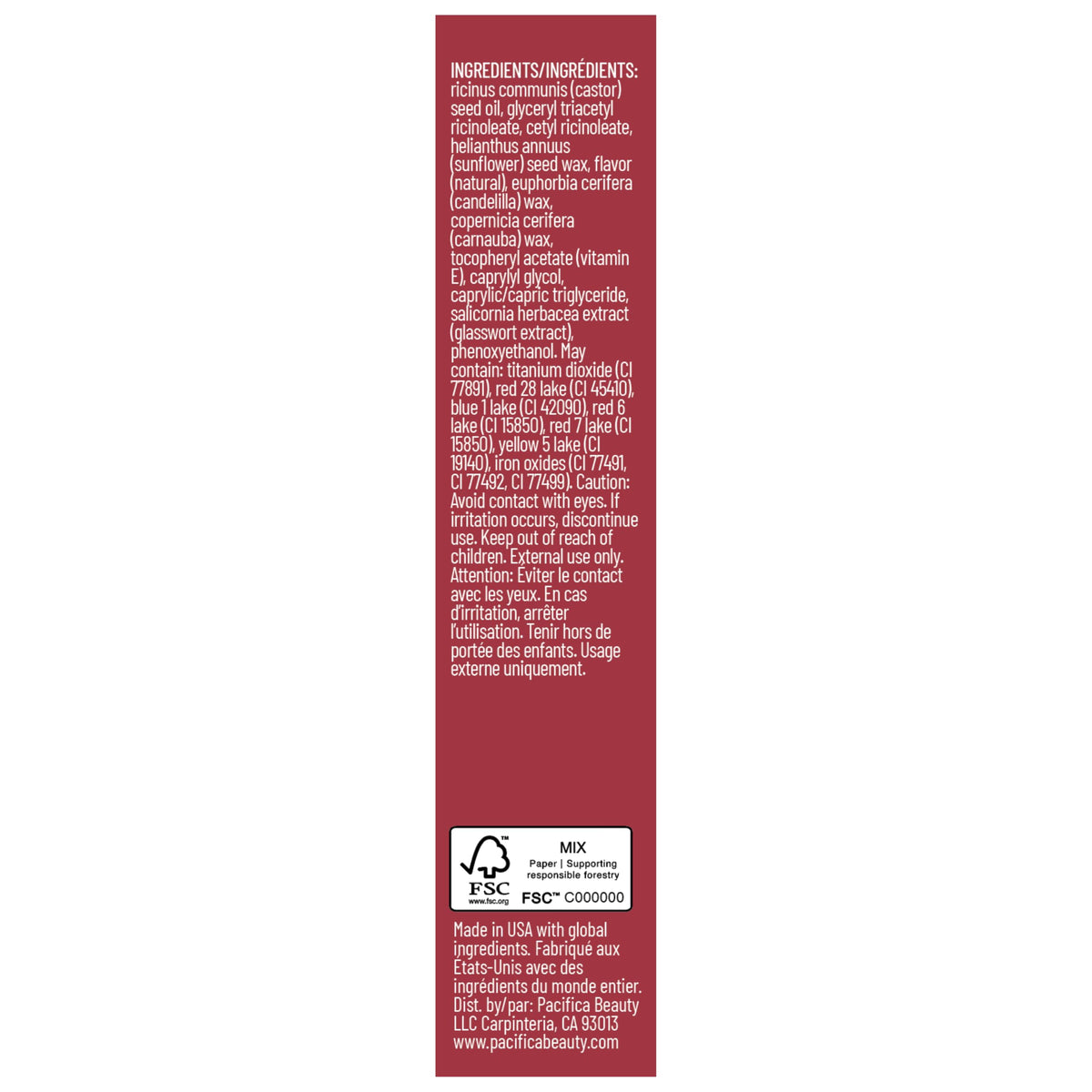Pacifica bedside jar pictured for overnight lip treatment and deep conditioning