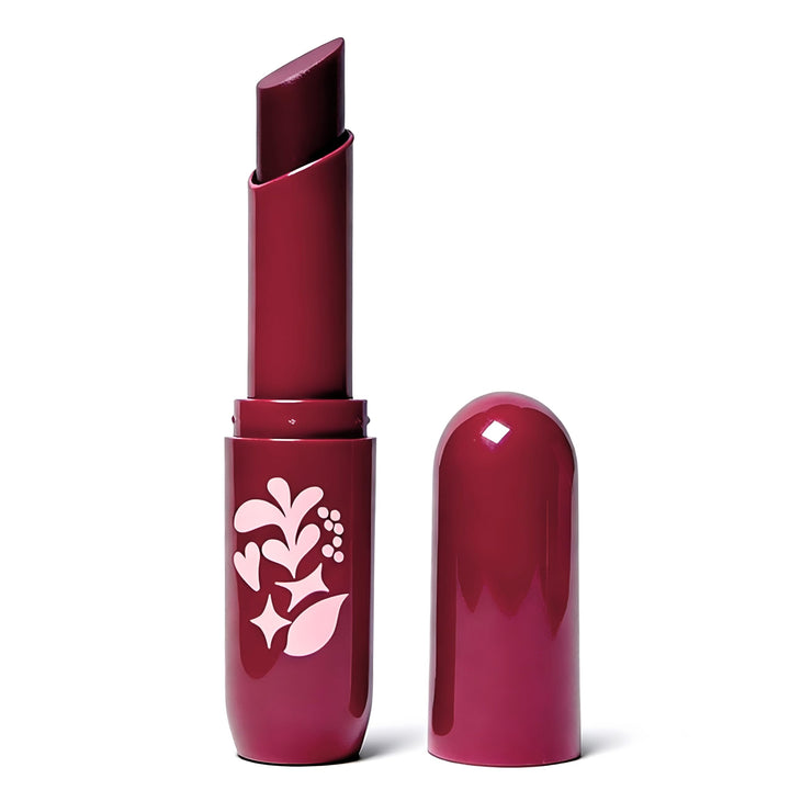Pacifica front packaging showing cinnamon sugar tinted balm and benefit of buildable color