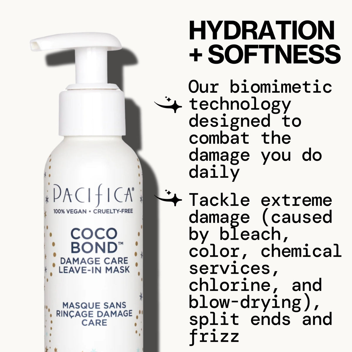Pacifica Coco Bond creamy texture close-up that absorbs fast