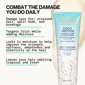 Pacifica conditioner cream close-up, highlights rich silicone-free formula for deep moisture