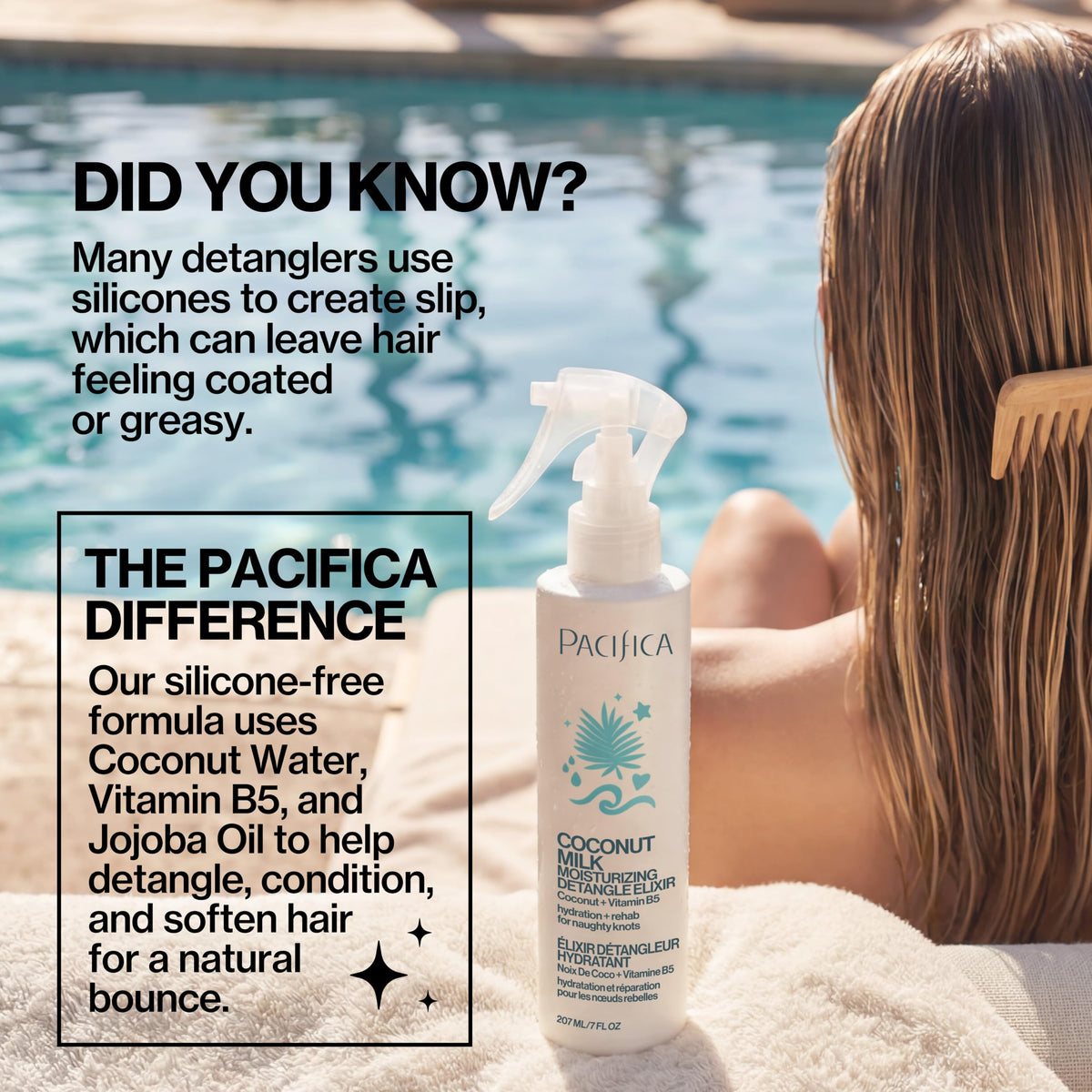 Pacifica product styled on bathroom shelf for everyday routine inspiration