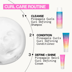 Pacifica conditioner texture close-up showing creamy slip and detangling benefit
