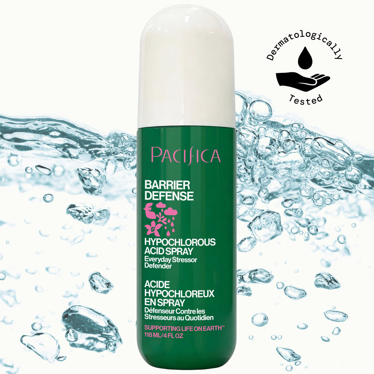Pacifica close detail of no-fragrance and alcohol-free icons for sensitive skin