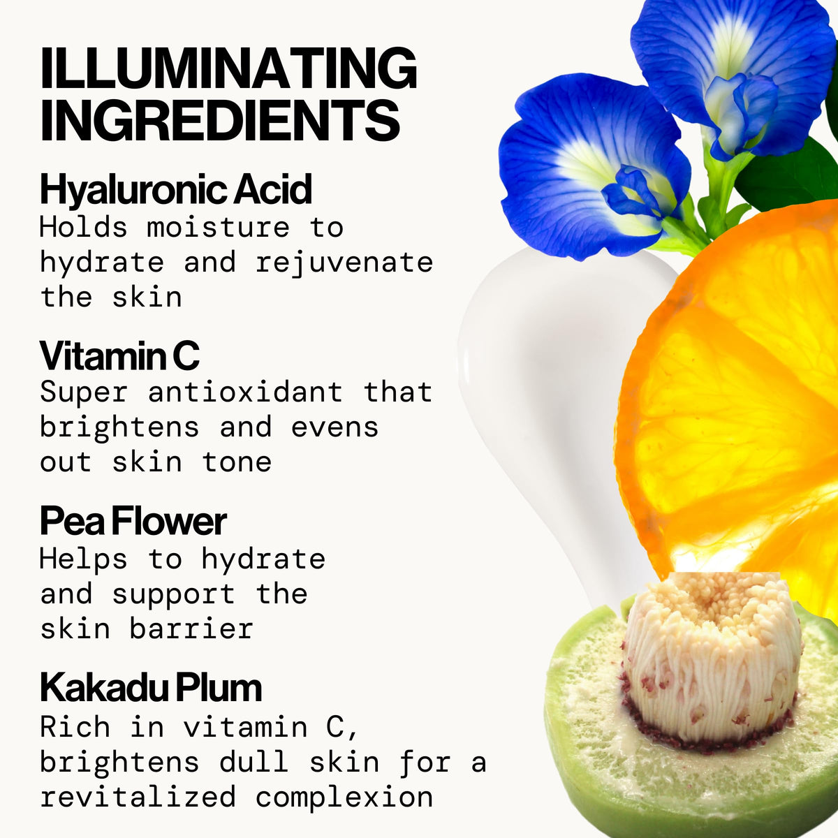 Pacifica Dreamlit kakadu plum ingredient emphasizing brightening benefits