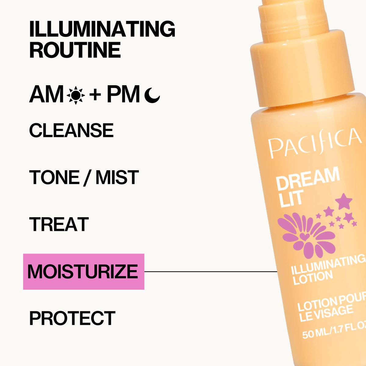 Pacifica Dreamlit next to coin showing compact size and travel-friendliness