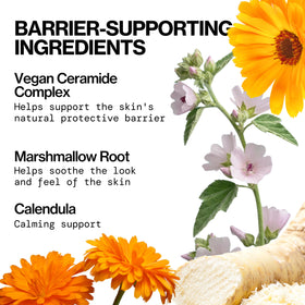 Pacifica botanicals calendula and marshmallow root showing soothing benefit