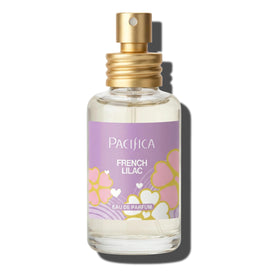 Pacifica bottle on vanity styled for a romantic springtime mood