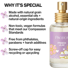 Pacifica box packaging highlighting recyclable materials and branding