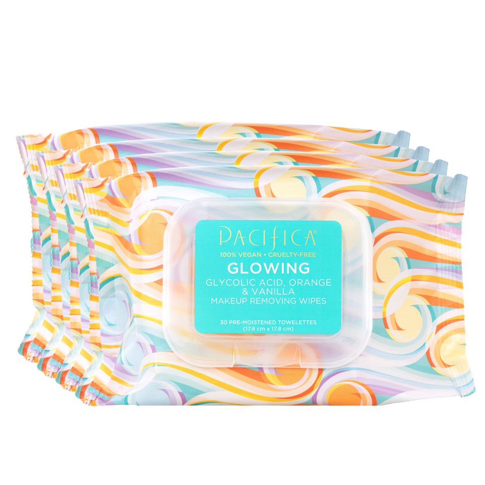 Pacifica front packaging showing 120-count tub and clean-beauty branding benefit