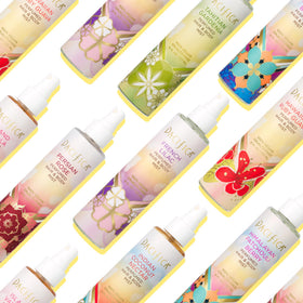 Pacifica mist in use on hair outdoors illustrating fresh scent benefit and everyday wearability
