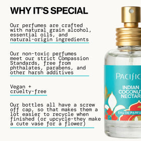 Pacifica spray action mid-air mist demonstrating easy application and fine atomization